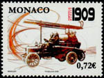 Timbre: Centenaire du Corps des Sapeurs-pompiers de Monaco