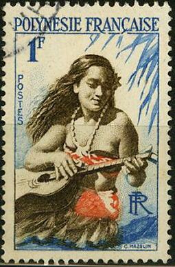 Timbre: Joueuse de guitare