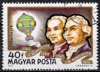Timbre: Les fr&egrave;res Montgolfier