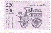 Timbre: Journ&eacute;e du timbre : voiture mont&eacute;e