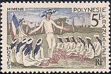 Timbre: F&ecirc;te de juillet : him&egrave;ne