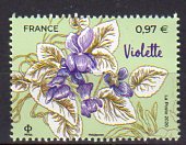 Timbre: Fleurs de Grasse et de M&eacute;diterran&eacute;e - Violette 