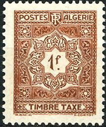 Timbre: Timbre taxe