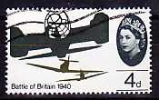 Timbre: 25e anniversaire bataille d'Angleterre