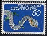 Timbre: Couleuvre &agrave; collier - Serpents
