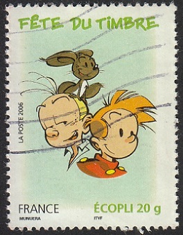 Timbre: F&ecirc;te du timbre, Spirou, Fantasio, Spip