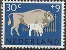 Timbre: Bison d'Europe et son veau
