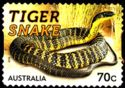 Timbre:   Reptile : Serpent tigre