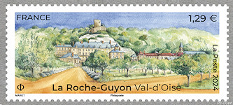 Timbre: La Roche-Guyon (Val-d'Oise) 