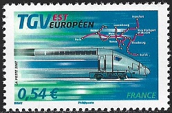 Timbre: TGV est europ&eacute;en