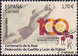 Timbre: 100 ans F&eacute;d&eacute;ration royale de football