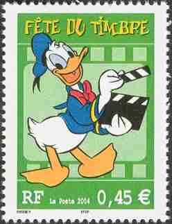 Timbre: F&ecirc;te du timbre: Donald Duck