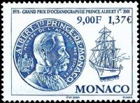 Timbre: 30&deg; anniv. Gd Prix d'Oc&eacute;anographie Prince Albert 1er