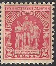 Timbre: 135 ans de la bataille de Fallen Timbers.