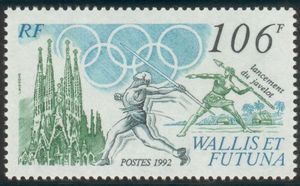 Timbre: Jeux Olympiques de Barcelone 1992