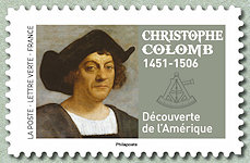 Timbre: Grands Voyageurs - Christophe Colomb