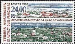 Timbre: 50 ans base Kerguelen