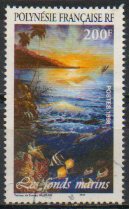 Timbre: Fonds marins, tableau Stanley Haumani