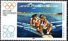 Timbre: XXII JO de Moscou - aviron