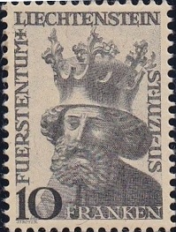 Timbre: Effigie de Saint Lucien, patron de la principaut&eacute;