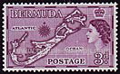 Timbre: Carte des Bermudes