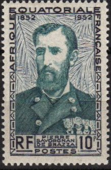 Timbre: Centenaire naissance de Brazza