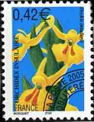 Timbre: Orchid&eacute;e insulaire