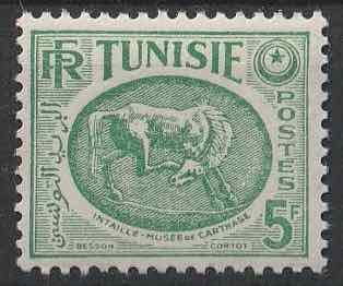 Timbre: Intaille du Mus&eacute;e de Carthage