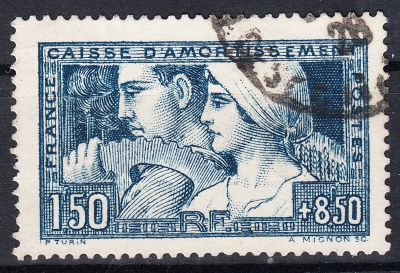 Timbre: Au profit de la Caisse d'Amortissement -