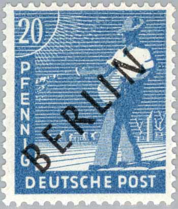 Timbre: AAS Surcharge BERLIN Noir