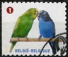 Timbre: Perroquets (sur fragments)