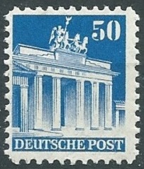 Timbre: Porte de Brandebourg, &agrave; Berlin