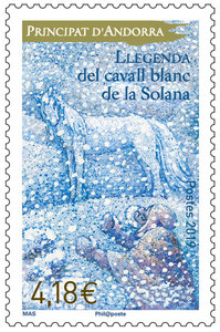 Timbre: Le cheval blanc de la Solana 