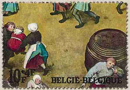 Timbre: Jeux d'enfants, de Pieter Bruegel l'ancien
