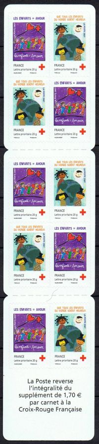 Timbre: Croix Rouge : carnet