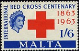 Timbre: Centenaire de la Croix-Rouge internationale