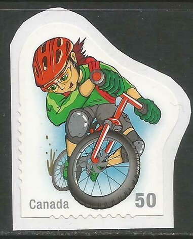 Timbre: Sports pour les jeunes : V&eacute;lo tout terrain