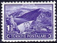 Timbre: Barrage pr&egrave;s d'Ankara