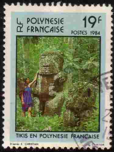 Timbre: Tikis en Polyn&eacute;sie