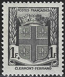 Timbre: Armoirie - Clermont-Ferrand.