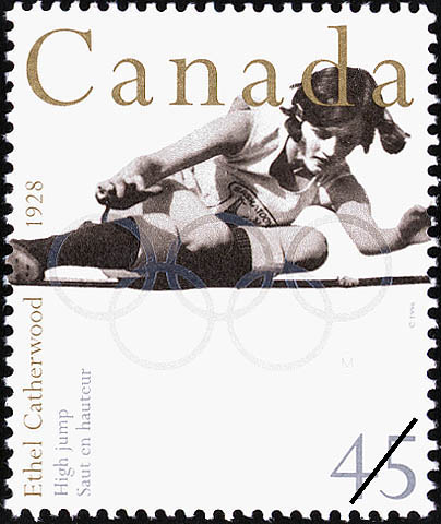 Timbre: Ethel Catherwood, Saut en hauteur