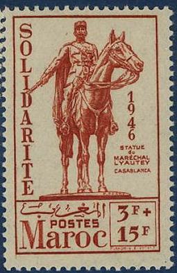 Timbre: Statue de Lyautey
