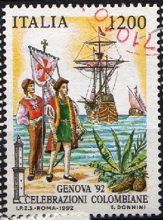 Timbre: Christophe Colomb Centenaire