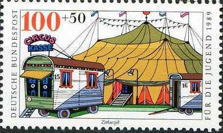 Timbre: Le cirque: le chapiteau