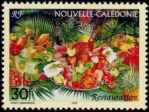 Timbre: Table gastronomique