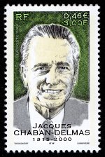 Timbre: Hommage &agrave; Jacques Chaban-Delmas (1915-2000)