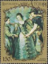 Timbre: "E de France et A d'Autriche"PP Rubens