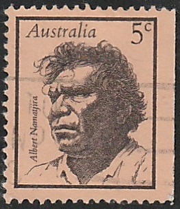 Timbre: Albert Namatjira, peintre 