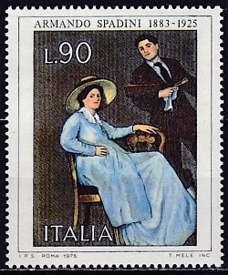 Timbre: Tableau d'Armando Spadini