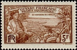 Timbre: Rattachement de la Guyane